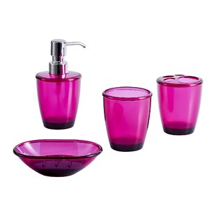 fuschia pink bathroom accessories